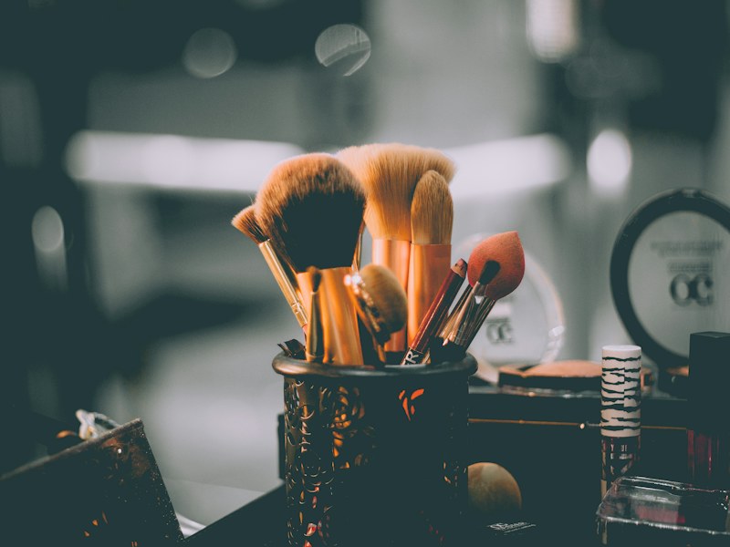 Clean makeup brushes for healthy skin